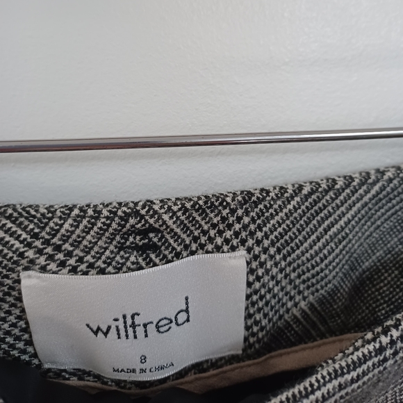 Wilfred High Waisted Plaid Cropped Trousers - Picture 4 of 8